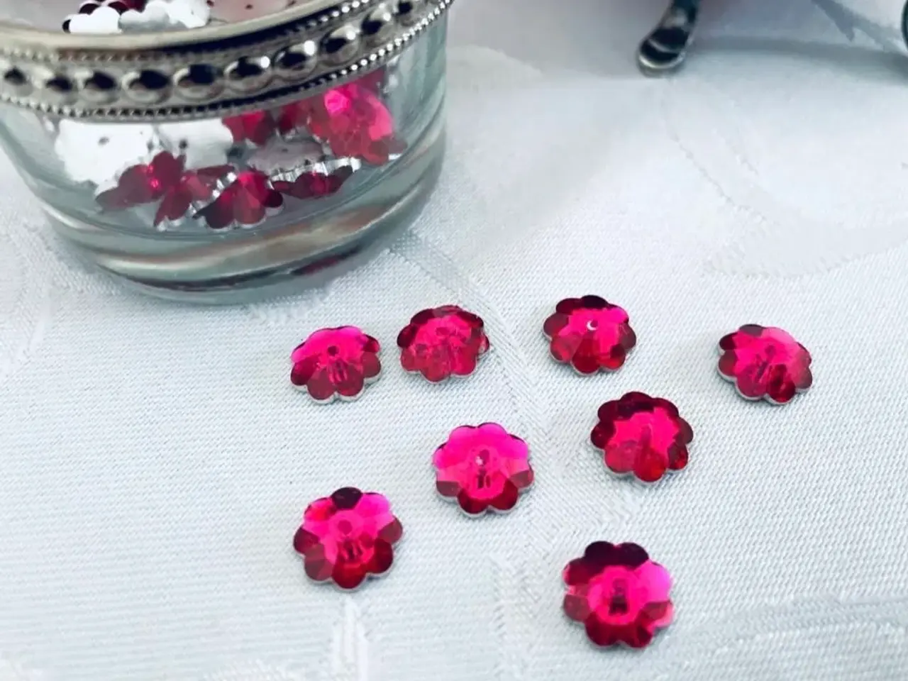 Billede 2 - Blomster pink dekoration/ hobby 