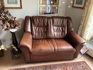 2 Pers. lædersofa