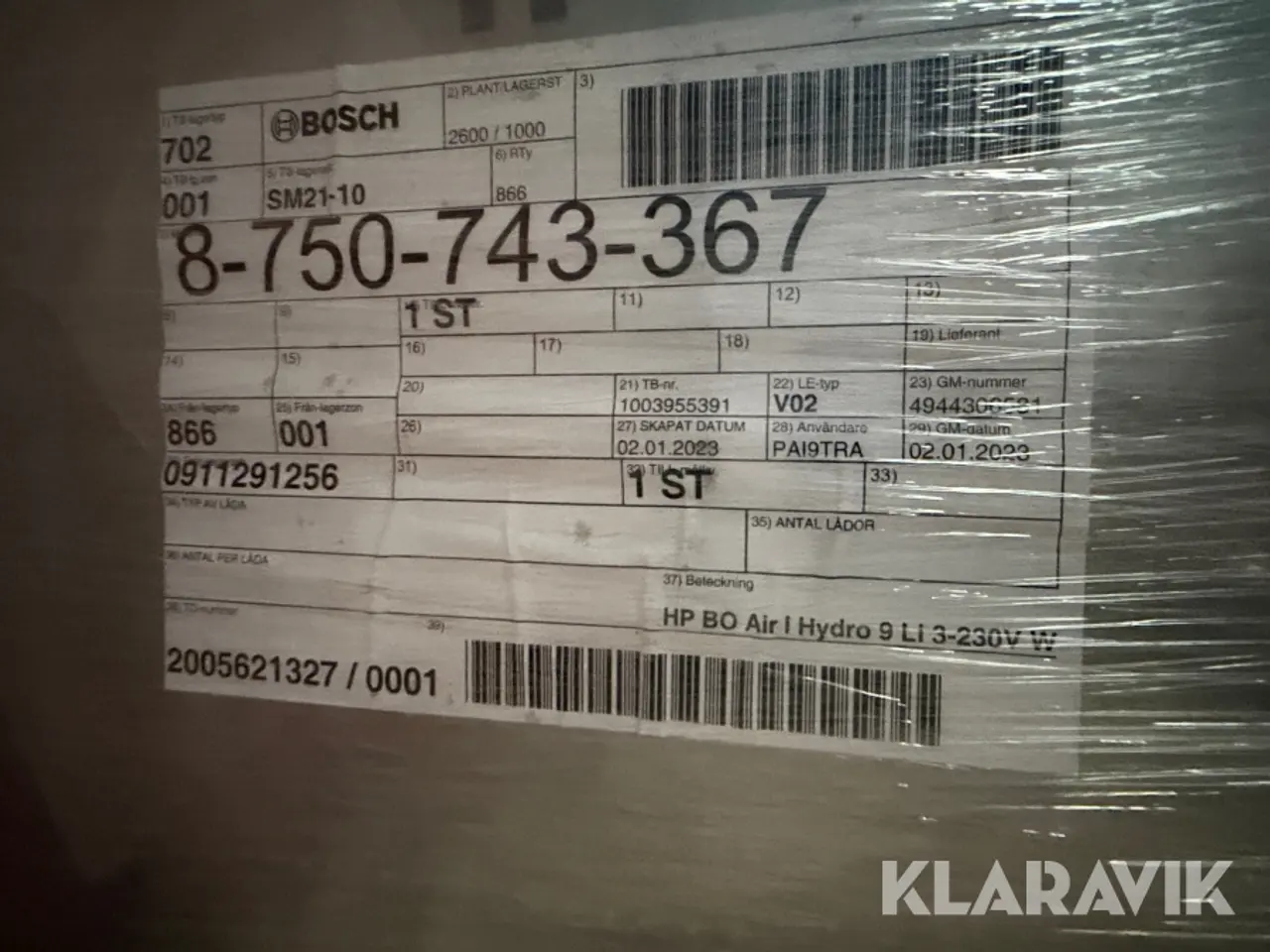 Billede 6 - Varmepumpe Bosch Compress 7000i AWM 184L inderdel