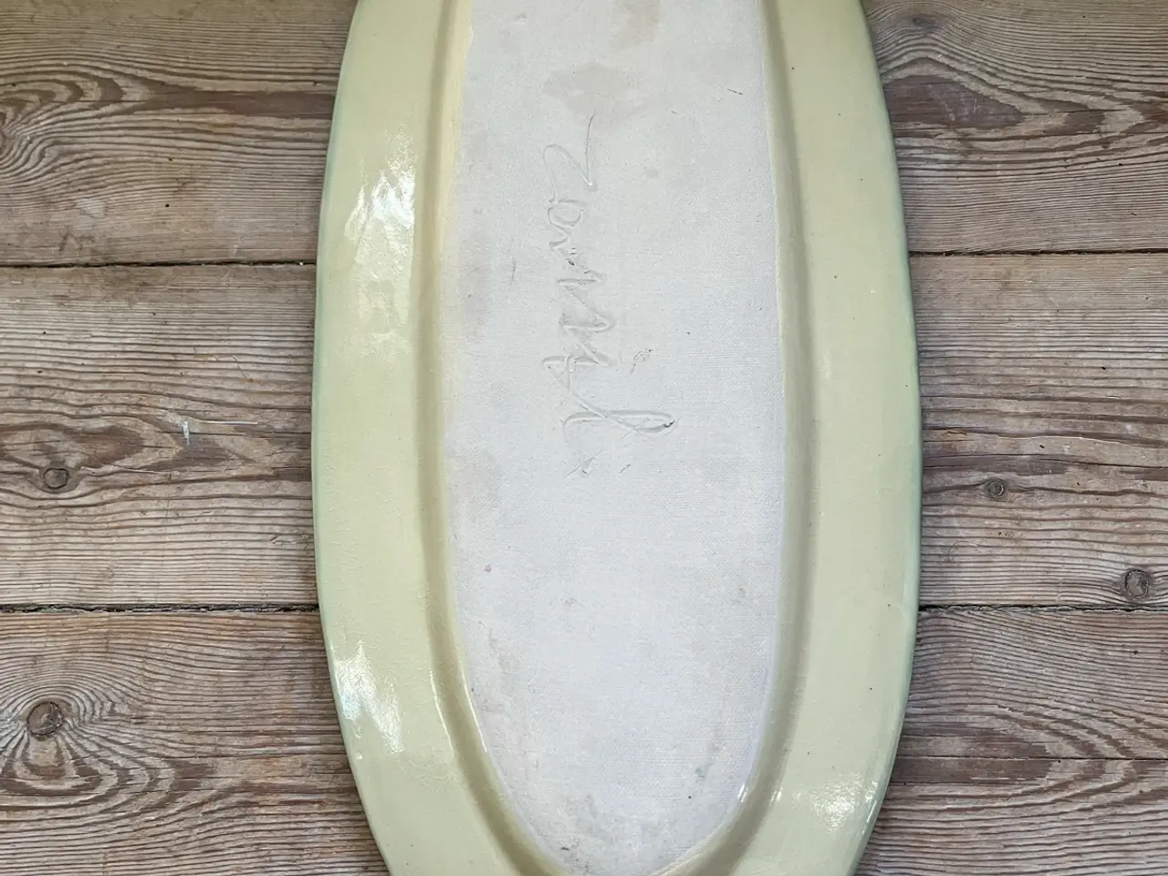 Billede 4 - Oval fad med roser/ blomster