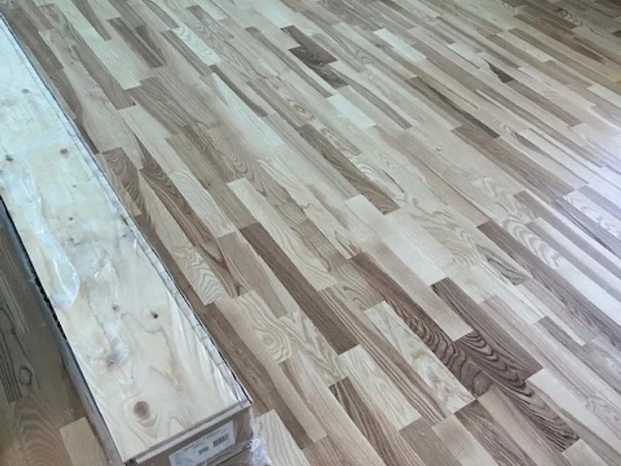 Billede 1 - Parket - Asketræ 7,2 m2, inkl. underlag