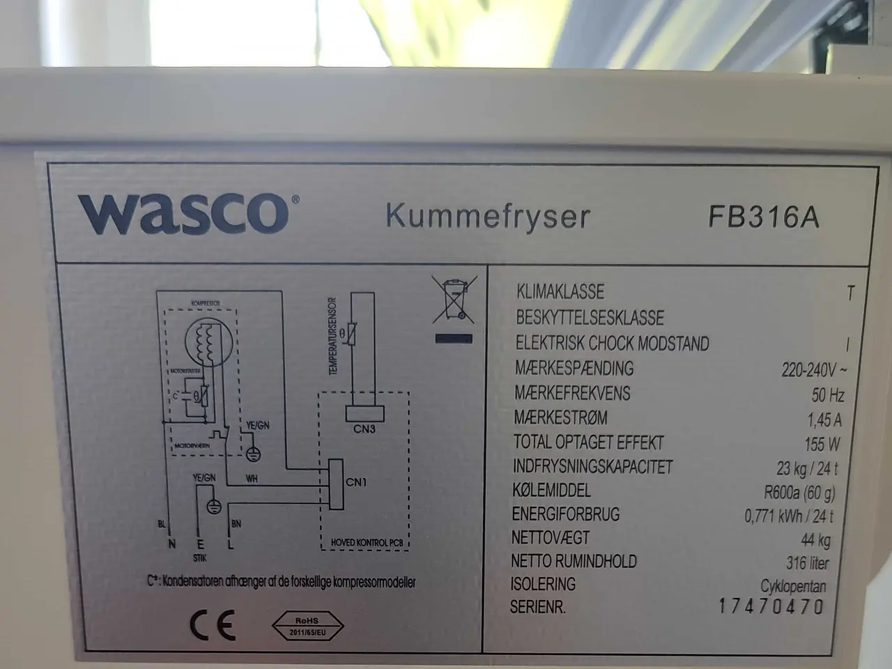 Billede 1 - God rummelig fryser 