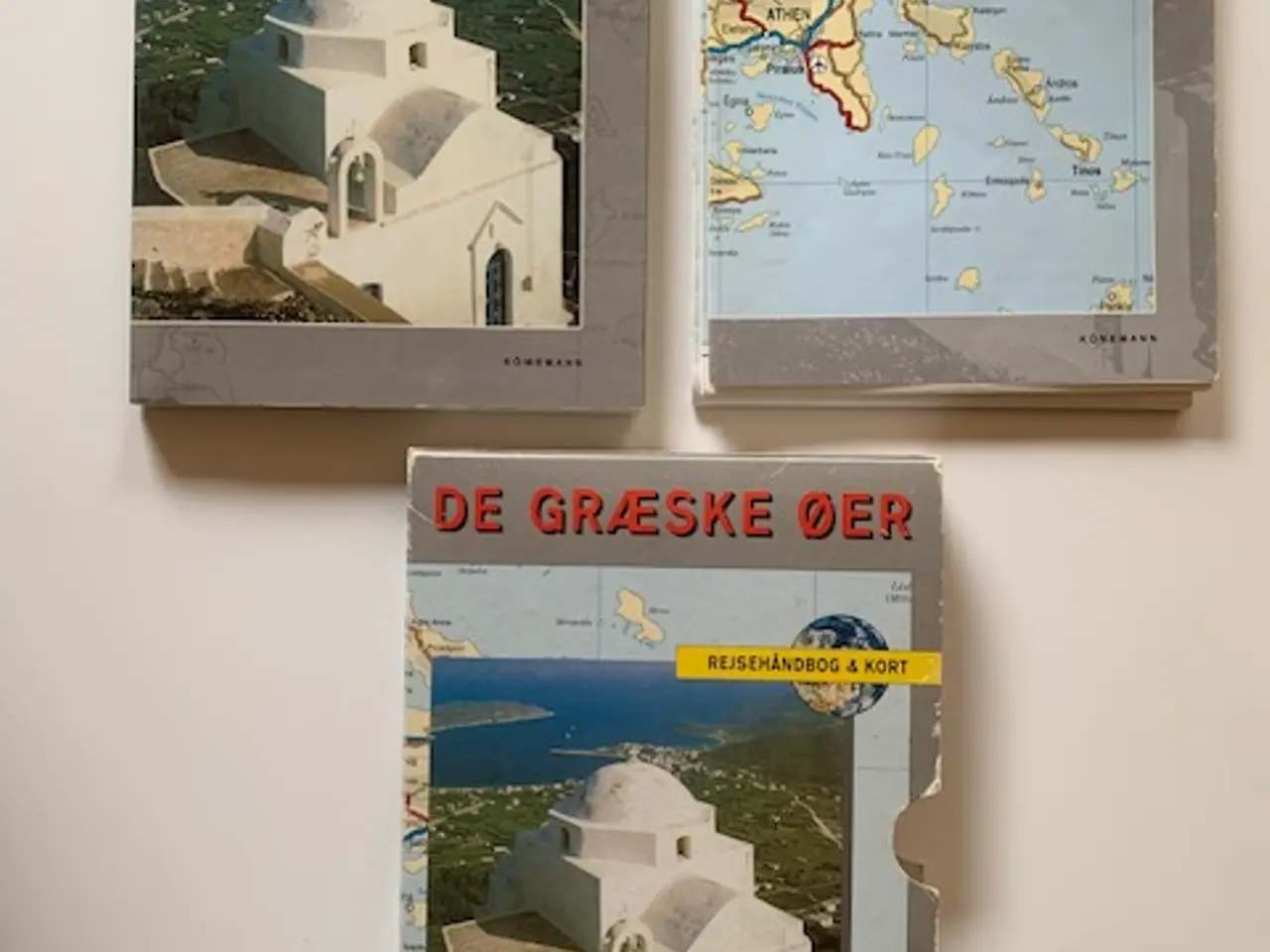 Billede 1 - DE GRÆSKE ØER - rejsehåndbog inkl. stort kort