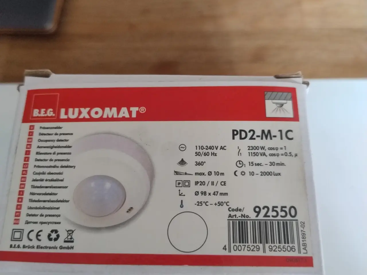 Billede 1 - Luxomat bevægelses sensor