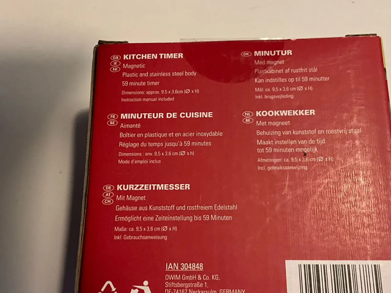 Billede 1 - Køkken timer med magnet