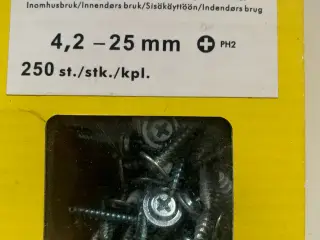 Monteringsskruer 4,2 x 25 mm