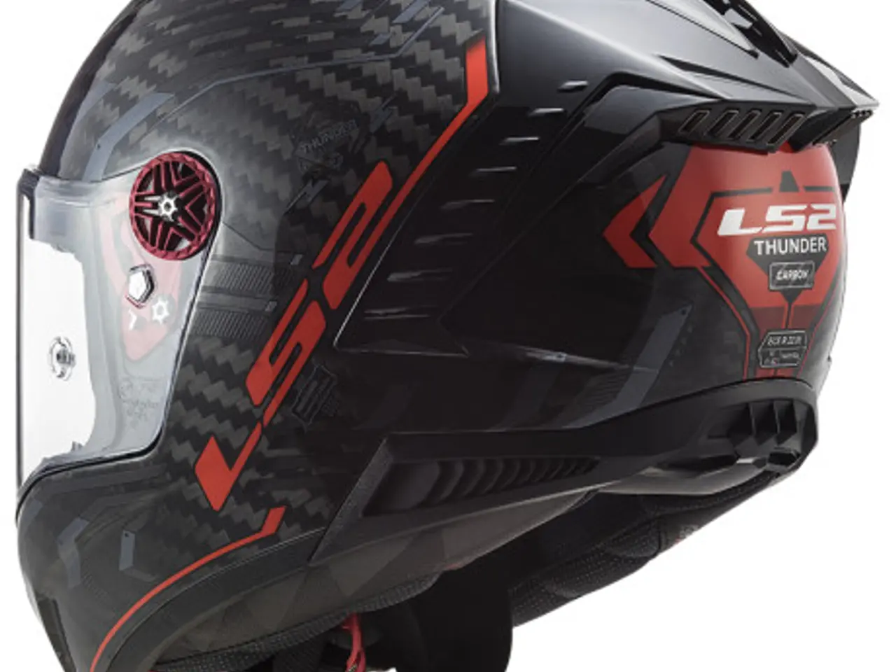 Billede 10 - LS2 THUNDER C SPUTNIK GLOSS M RED - FØR KR. 4.199,
