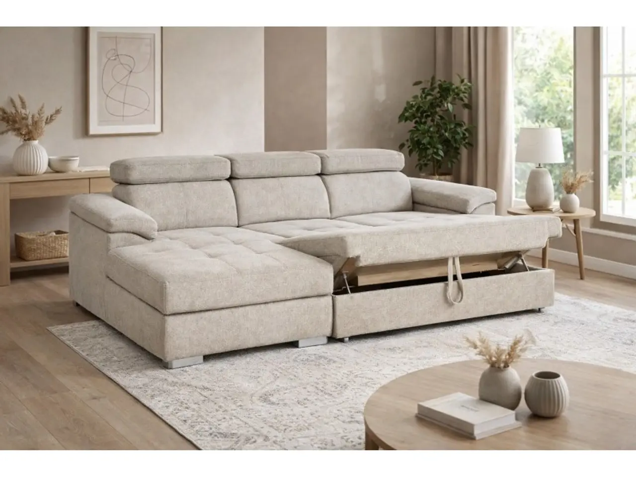 Billede 1 - Stitch Sovesofa Venstrevendt Med Indbygget Sengeudtræk