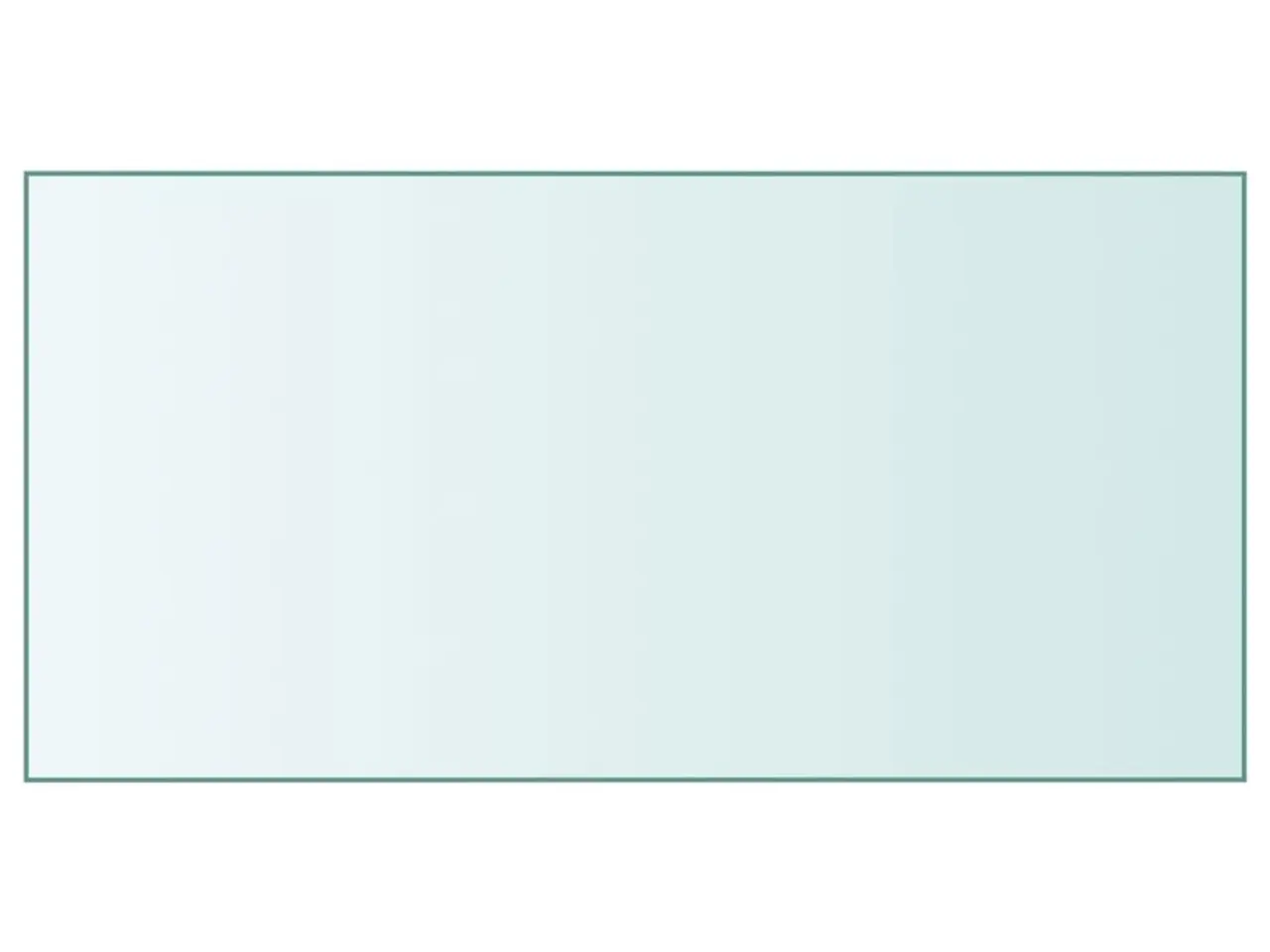 Billede 1 - Bordplade 50x100 cm hærdet glas transparent