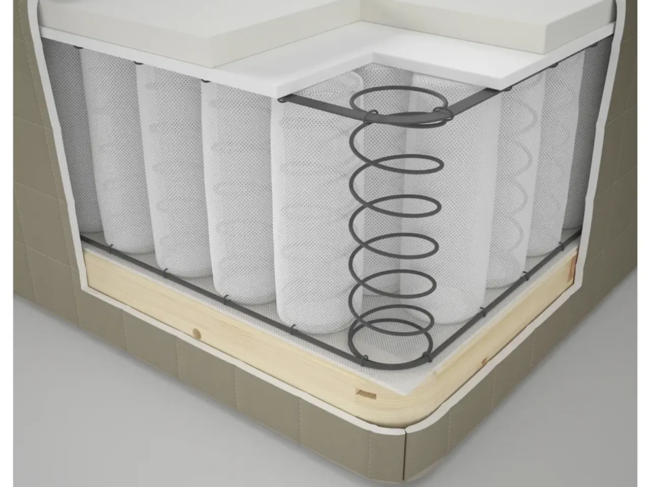Billede 6 - IKEA SKOTTERUD boxmadras 2 stk 90x200 m. topmadras