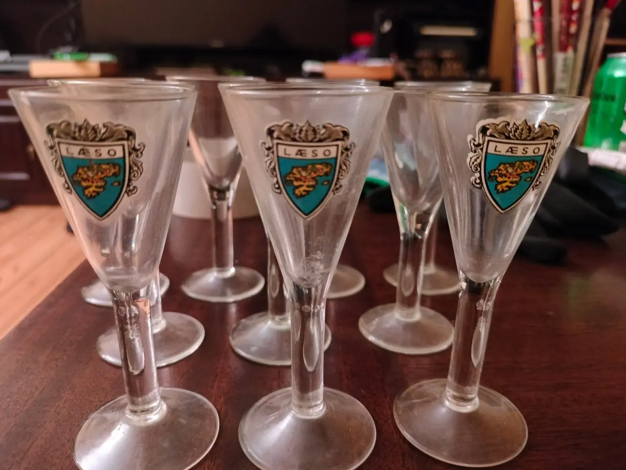 Billede 1 - Antikke? holmegaard glas Læsø 10 stk 500kr,, århus