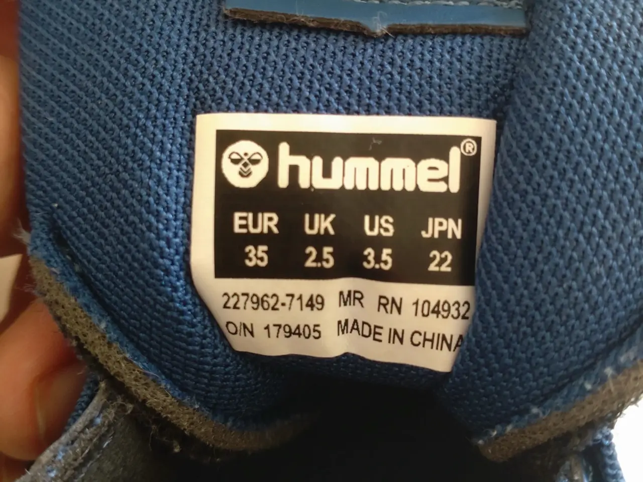 Billede 2 - Hummel indendørssko med velcro i str. 35