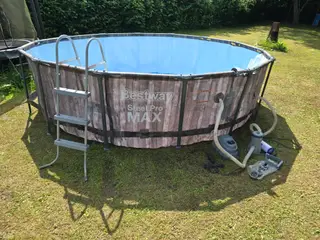 Bestway Steel Pro Max Ø427 cm pool pumpe,varme, te