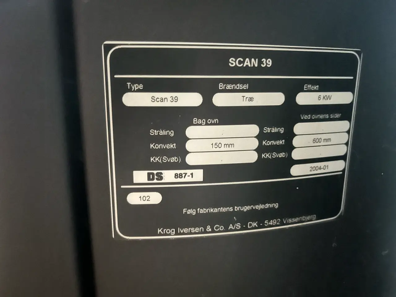 Billede 6 - Gratis Scan 39 brændeovn