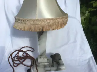 Retro marmor bordlampe