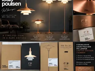 4 Louis Poulsen PH-lamper i kobber – Limited Editi