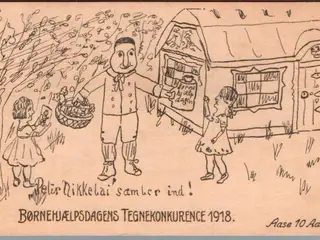 Børnehjælpsdagens Tegnekonkurence 1918 - Postkort - Ubrugt