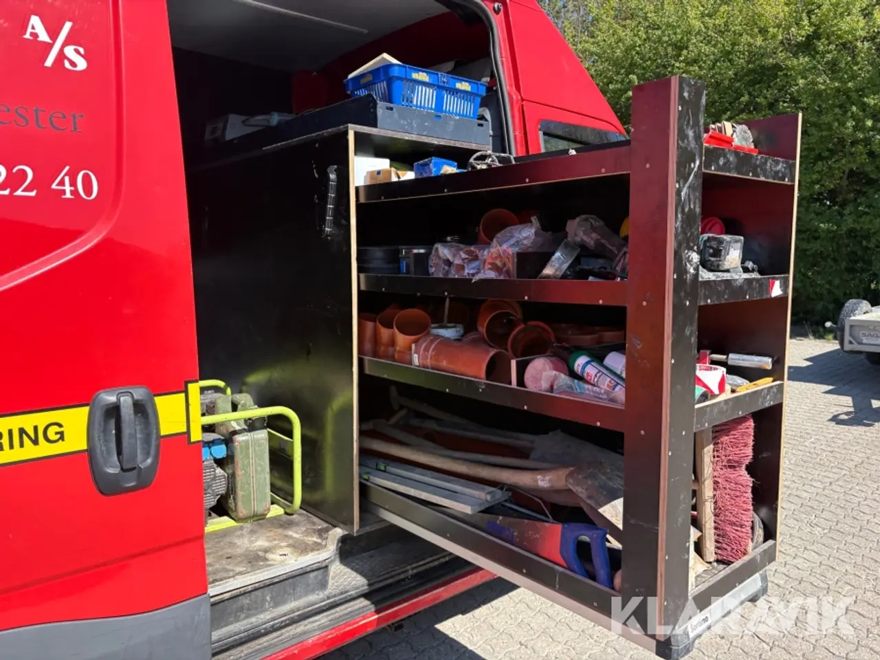 Billede 9 - Specialvogn Iveco Daily 35C18H 12M3 med trailer til strømpeforing og Partliner