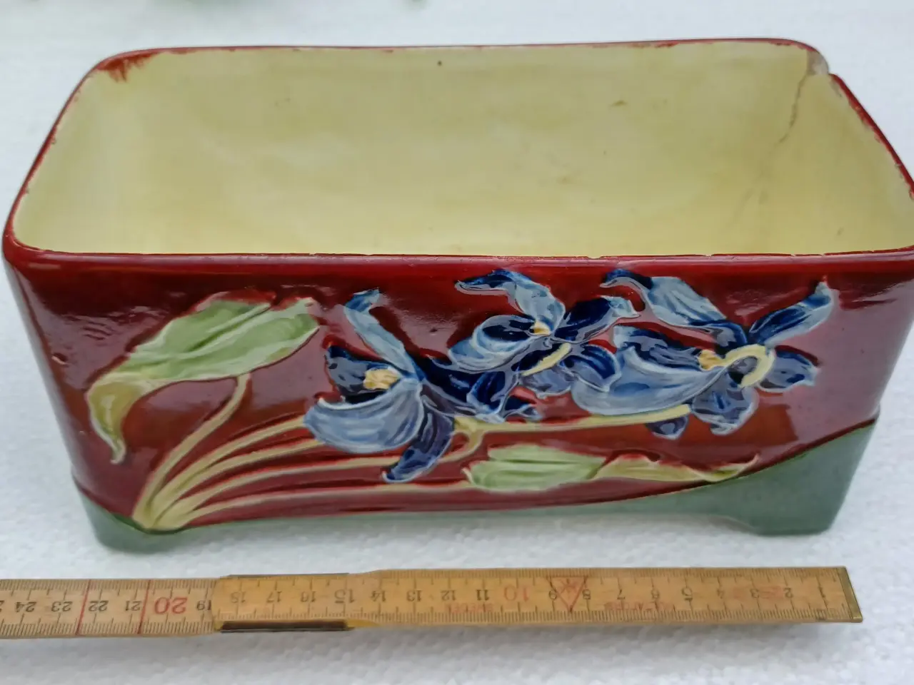 Billede 1 - Blomsterskjuler, majolica