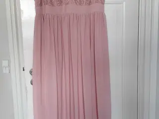Lang kjole str xxl gl rosa