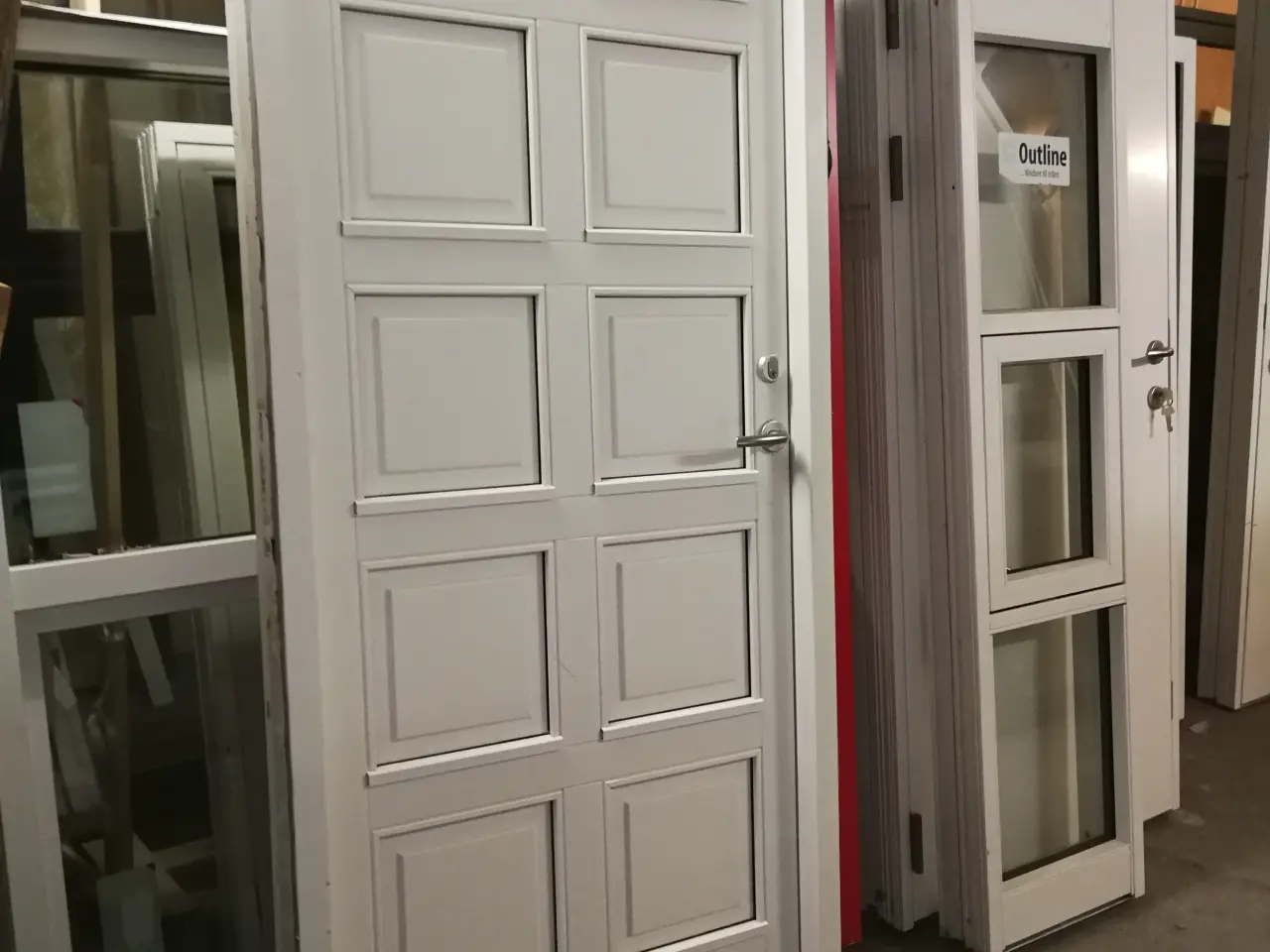 Billede 2 - FLOT FACADEDØR M/10 FYLDNINGER 92,8x214,3, KR 3800