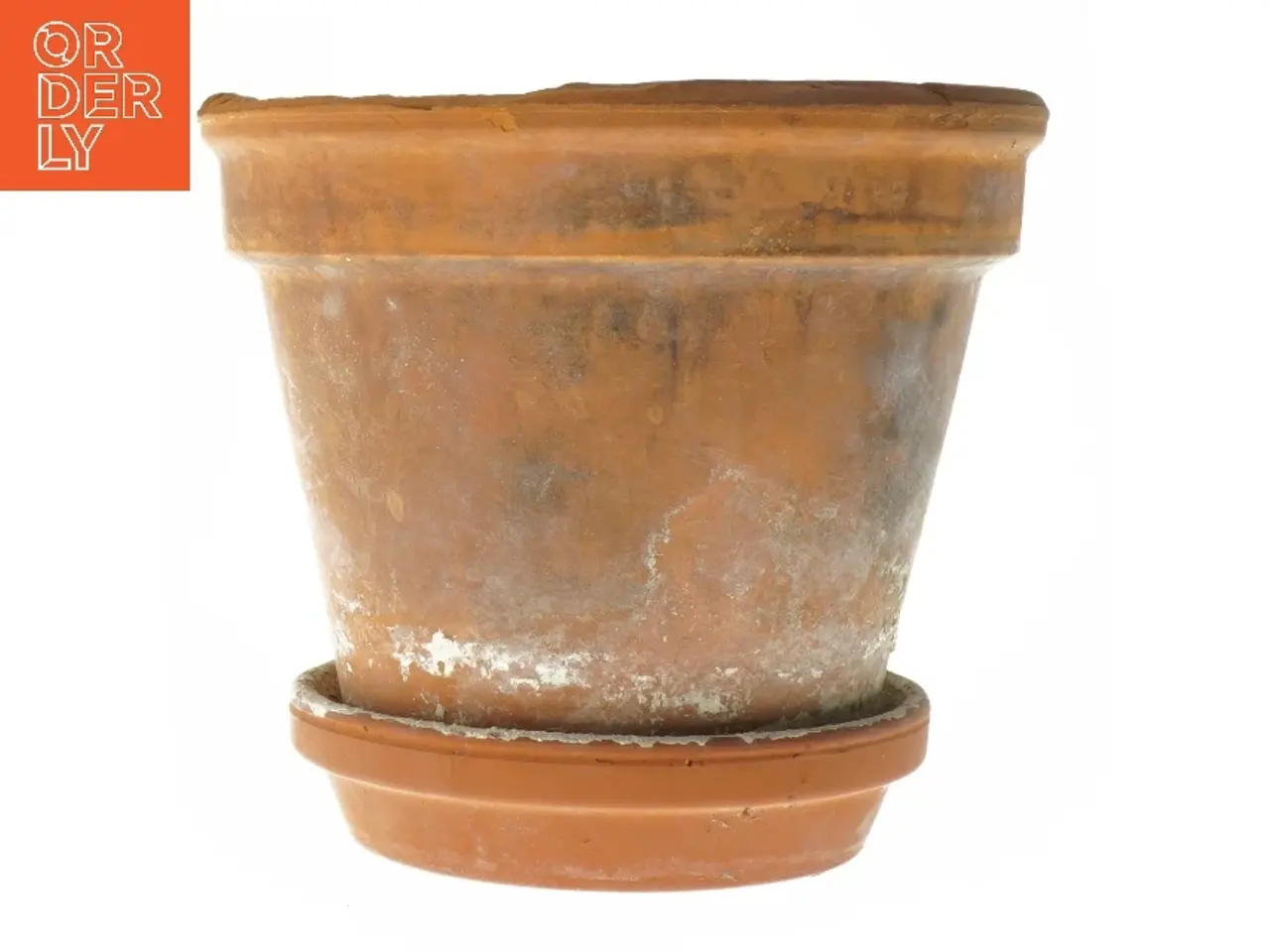 Billede 1 - Terracotta urtepotte med underskål (str. 20x17 cm)
