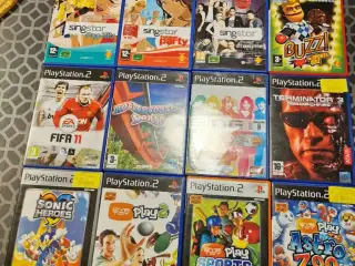12 fede ps2 spil 40-125kr pr stk