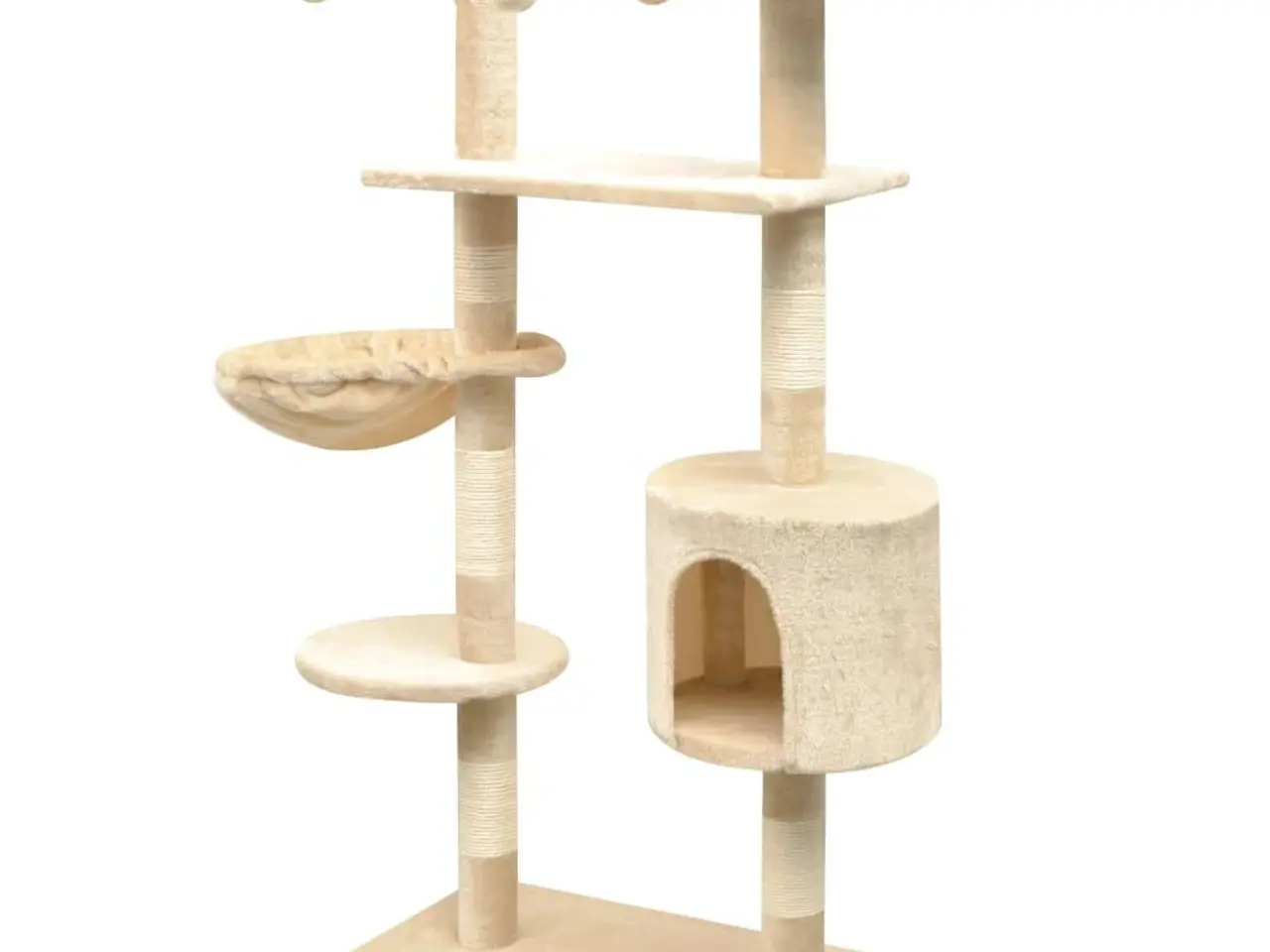 Billede 2 - Kradsetræ med sisal 125 cm - beige