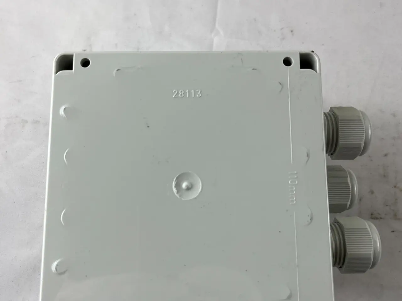 Billede 7 - Junction Box 110x90mm Clear Lid 3x kabel Glands