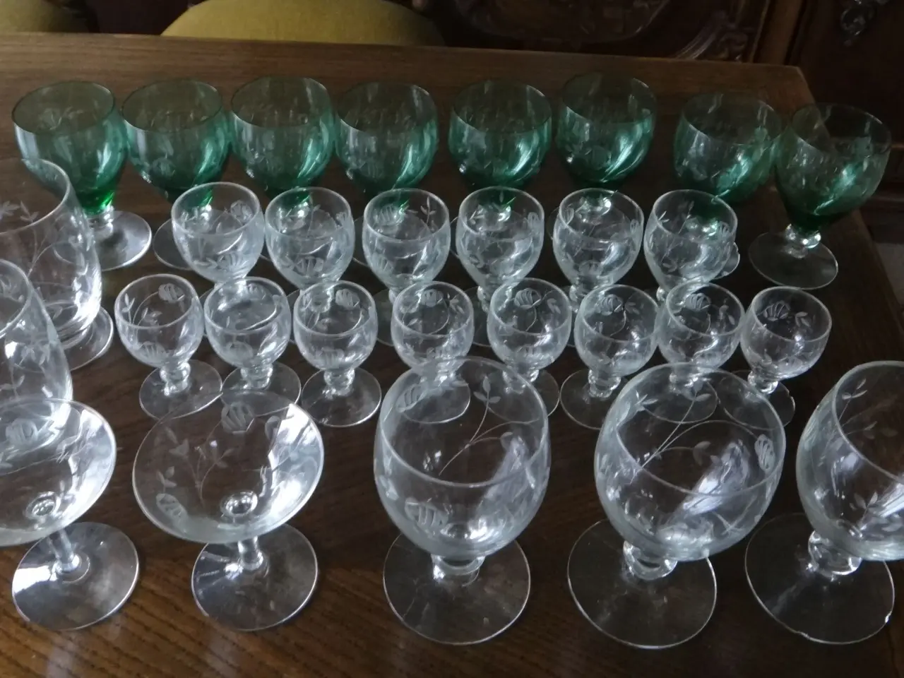 Billede 1 - Gamle glas (ukendt navn).