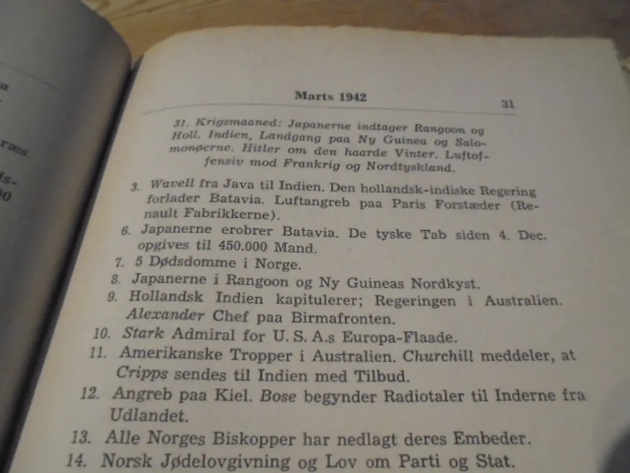 Billede 3 - 5 Aars krig – krigens Dagbog Maaned for Maaned