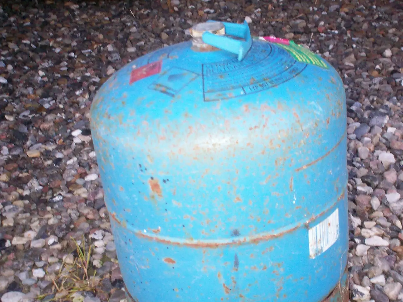 Billede 1 - B.P. gas flaske stål