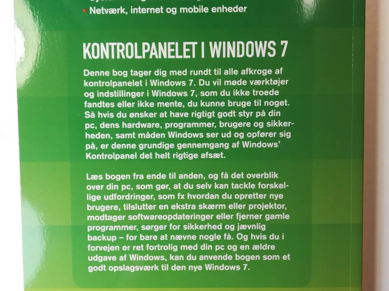 Billede 8 - Bogen om WINDOWS 7 + Kontrolpanelet i WINDOWS 7