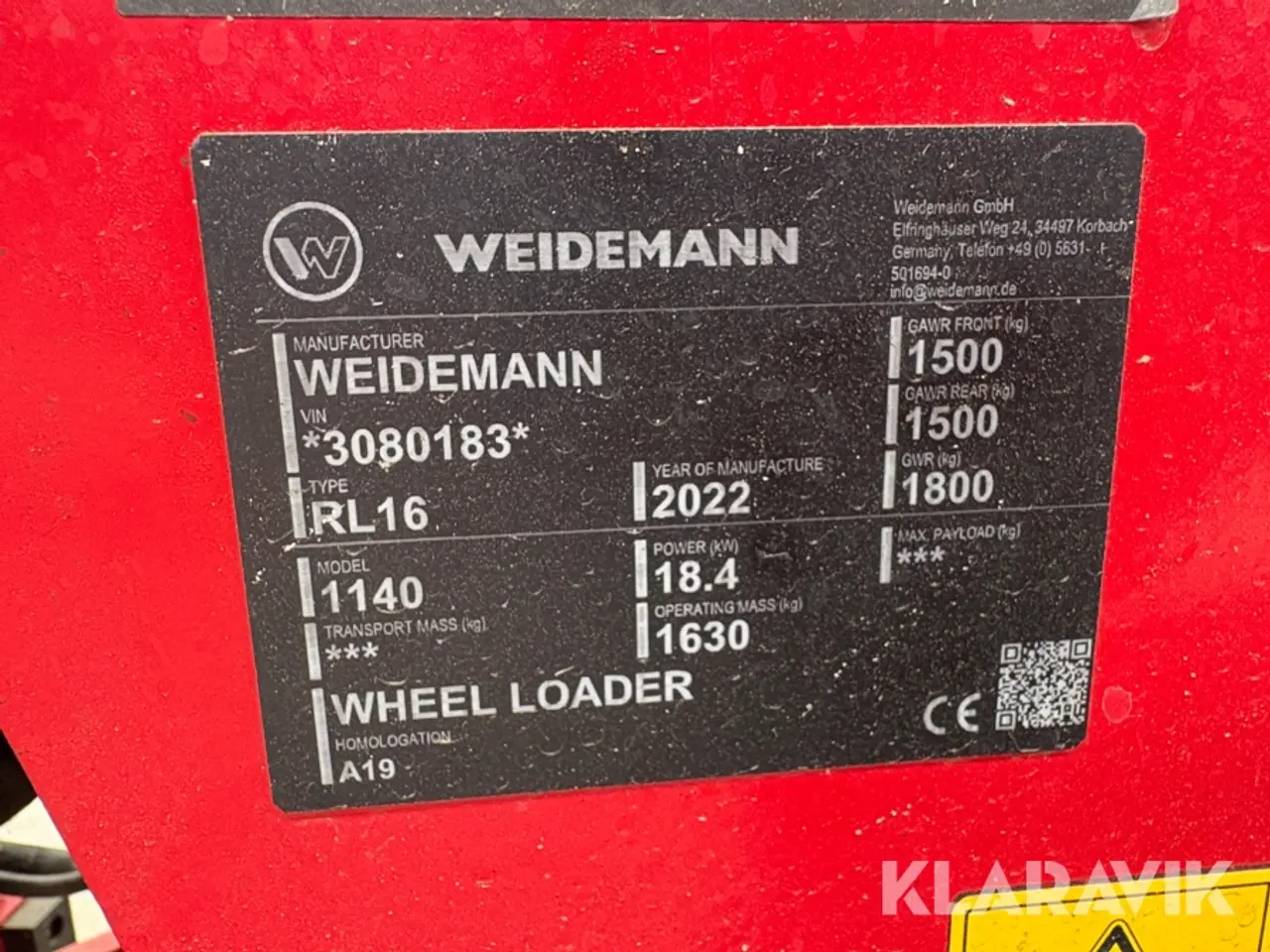 Billede 9 - Minilæsser Weidemann 1140 RL16