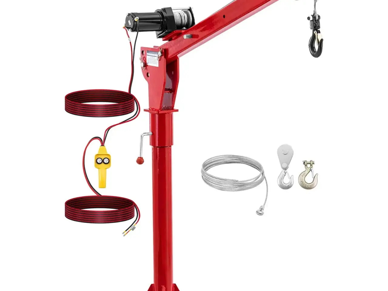 Billede 1 - Ladkran med 12V stålkabel – 800 kg – 360°