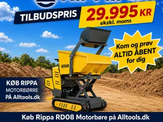 RD06 Motorbøre med løft så kan tippe op i trailer 