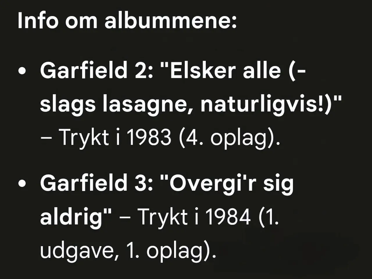 Billede 9 - Garfield tegneseriealbum nr.2 & 3. Flotte og æl