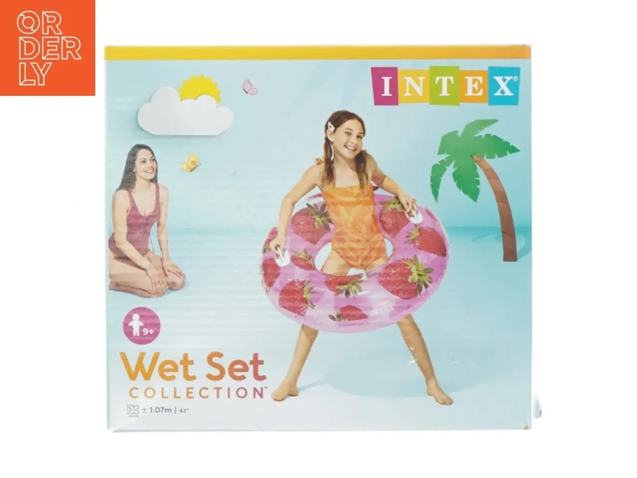 Billede 1 - Badering med jordbærprint fra Intex (str. 9 plus år)