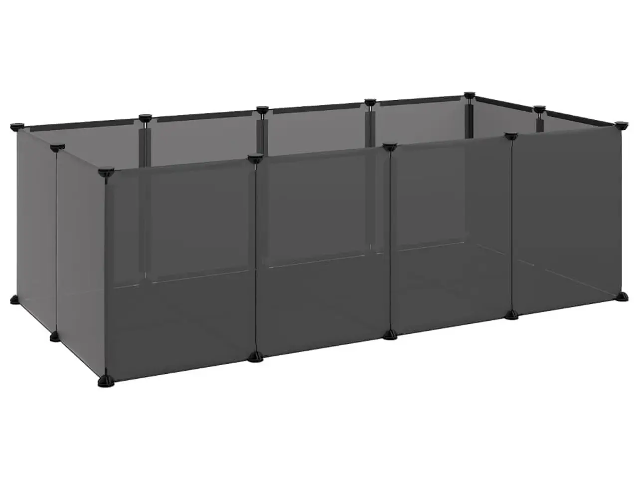 Billede 2 - Lille dyrebur 144x74x46,5 cm PP og stål sort