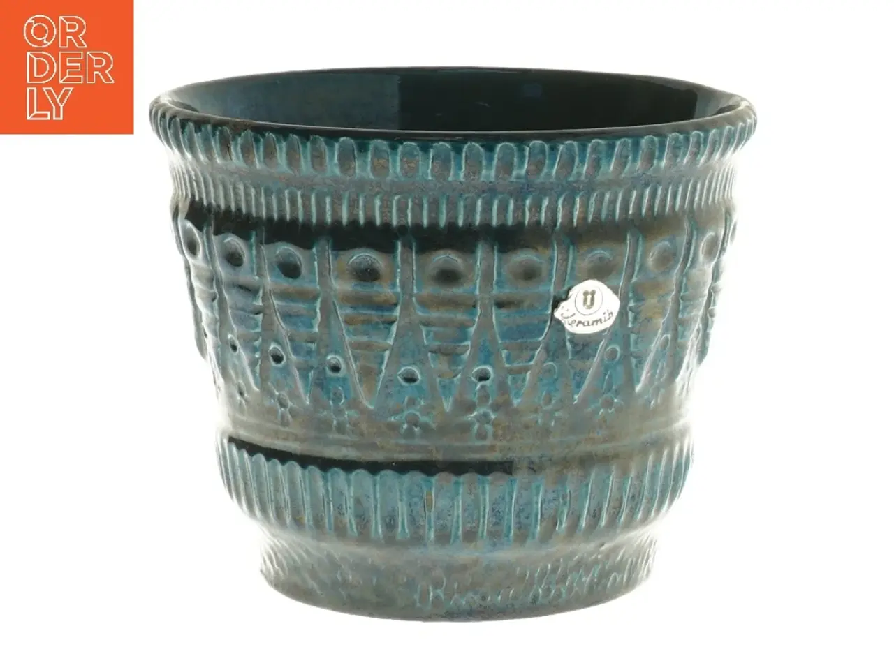 Billede 1 - Keramisk vase wg (str. Ø 14,5 cm længde 12 cm)