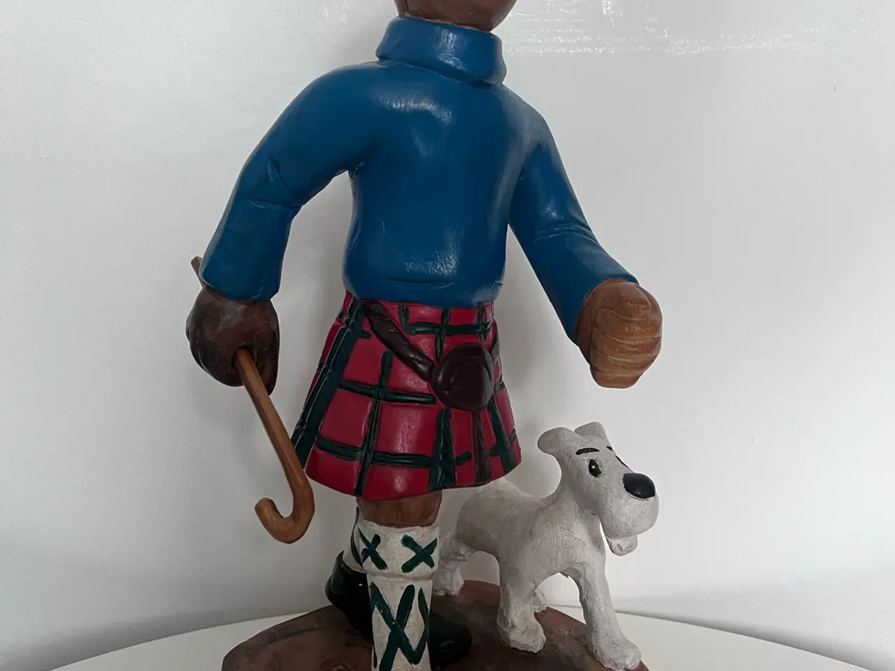 Billede 2 - Stor Tintin figur i træ
