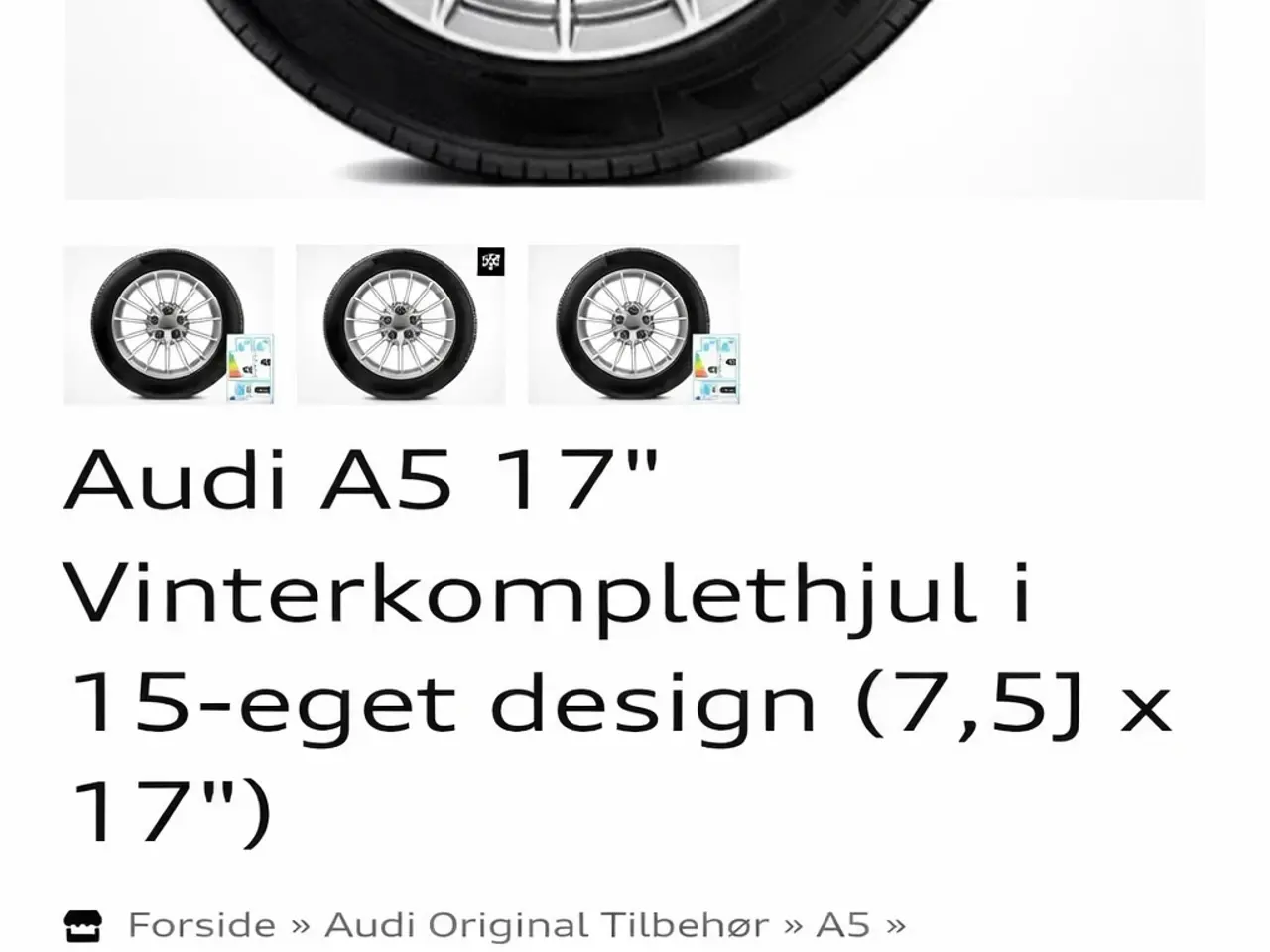 Billede 7 - Original audi vinterhjul 