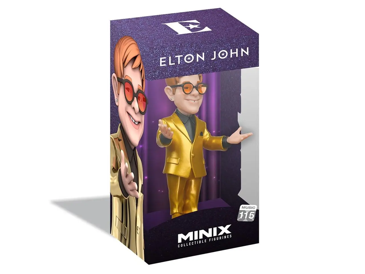 Billede 1 - Samlingsfigur - MINIX Elton John i gulddragt