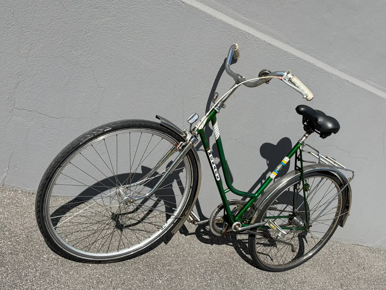 Billede 6 - Flot mørkegrøn retro damecykel, Monark - made in S