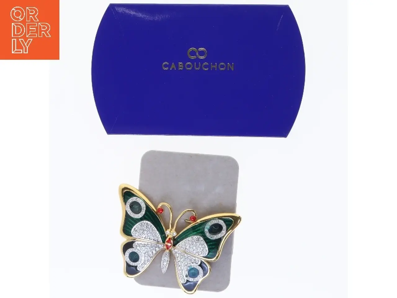 Billede 1 - Butterfly broche fra Cabouchon (str. 7x5,5 cm)