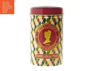 Østerlandsk Harlekin Tea dåse fra Østerlandsk (str. Ø 8,5 cm længde 14,5 cm)