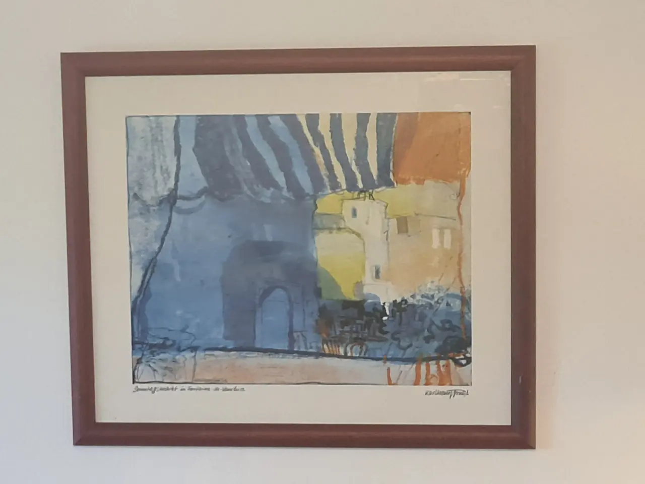 Billede 1 - Vintage kunsttryk – Fontaine-de-Vaucluse – 56 × 66