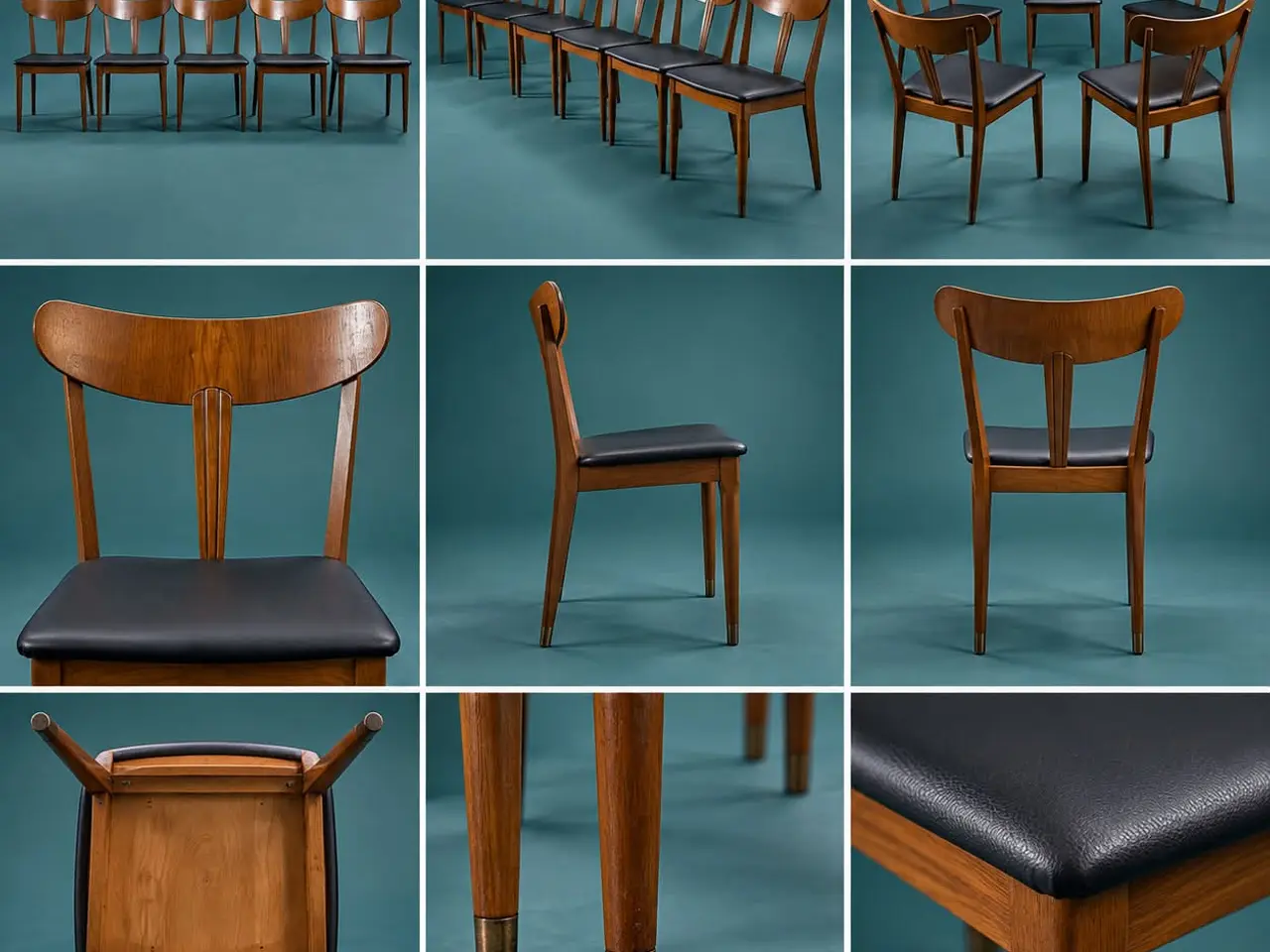 Billede 1 - ⭐ MEGET SPECIELT SÆT – 6 SJÆLDNE DANSKE DESIGNSTOL