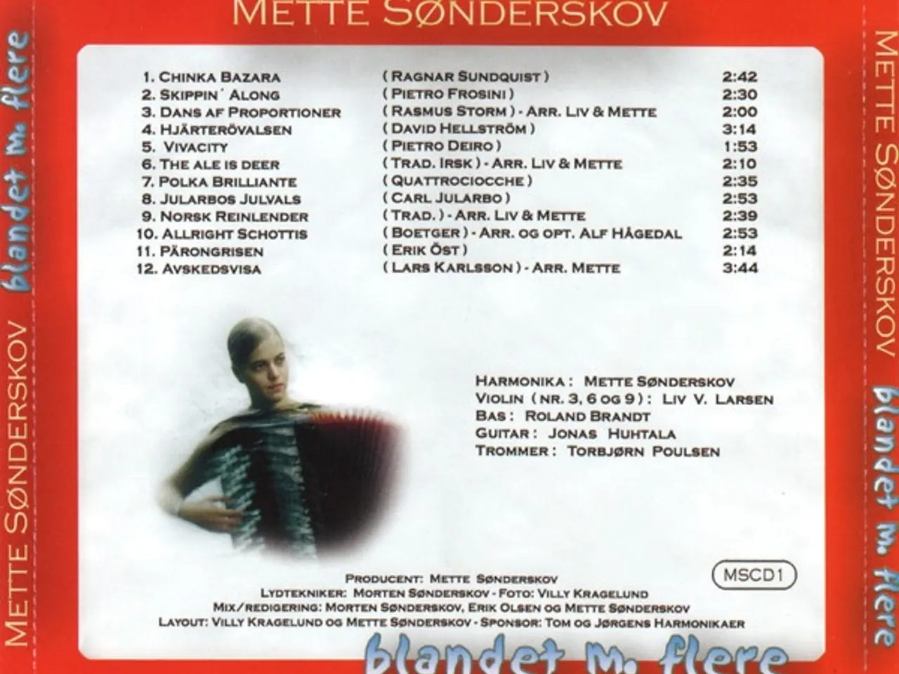 Billede 2 - Mette Sønderskov – Blandet M. Flere – CD