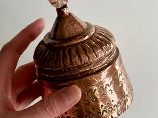 Kobber lågkrukke